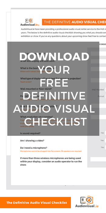 The Definitive Audio visual Checklist - Free Download