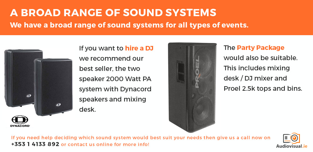 Dynacord and Proel PA System Rental