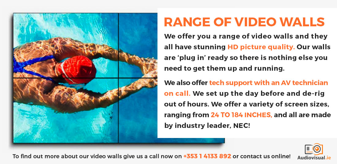 Range of Video Walls - Audio Visual Dublin