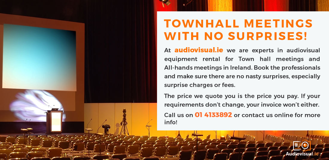 Renting AV Equipment for Townhall Events - Audio Visual for Townhalls