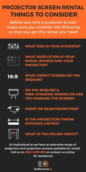 Projector Screen Rental Tips and Things to Consider - Audio Visual Rental