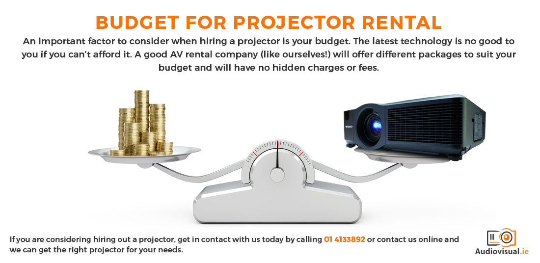 Budget for Projector Rental - Audiovisual Hire Ireland