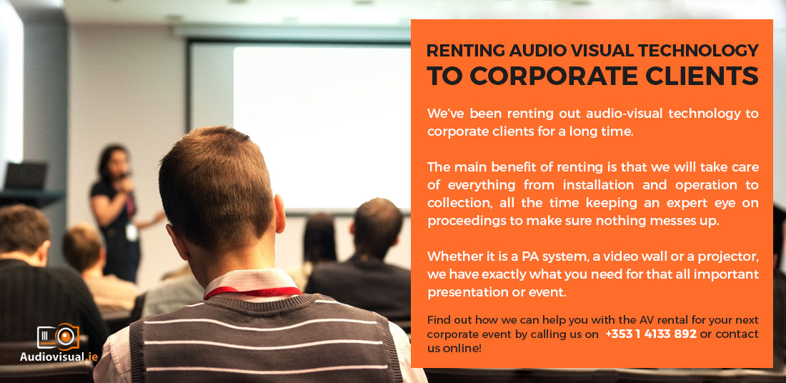 Audio Visual Rental for Corporate Clients