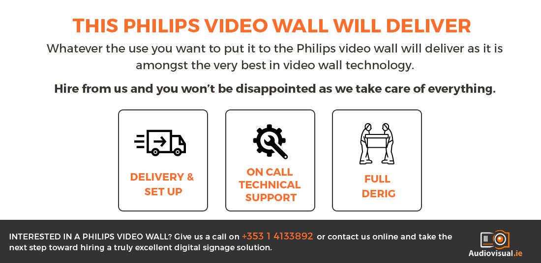 Philips Video Wall Rental Ireland - Audio Visual