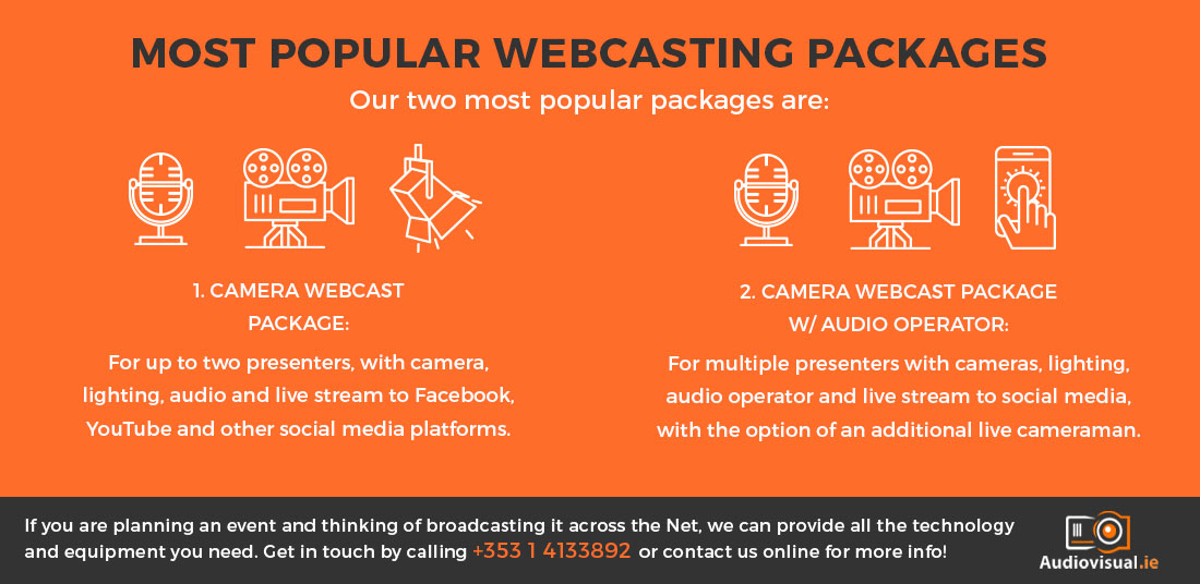 Webcasting Service Packages - Audiovisual Rental Dublin