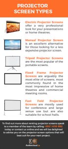 Screens for Projectors Projector Screen Rental Info