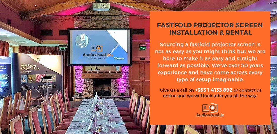 Fastfold Projector Screen Installation & Rental