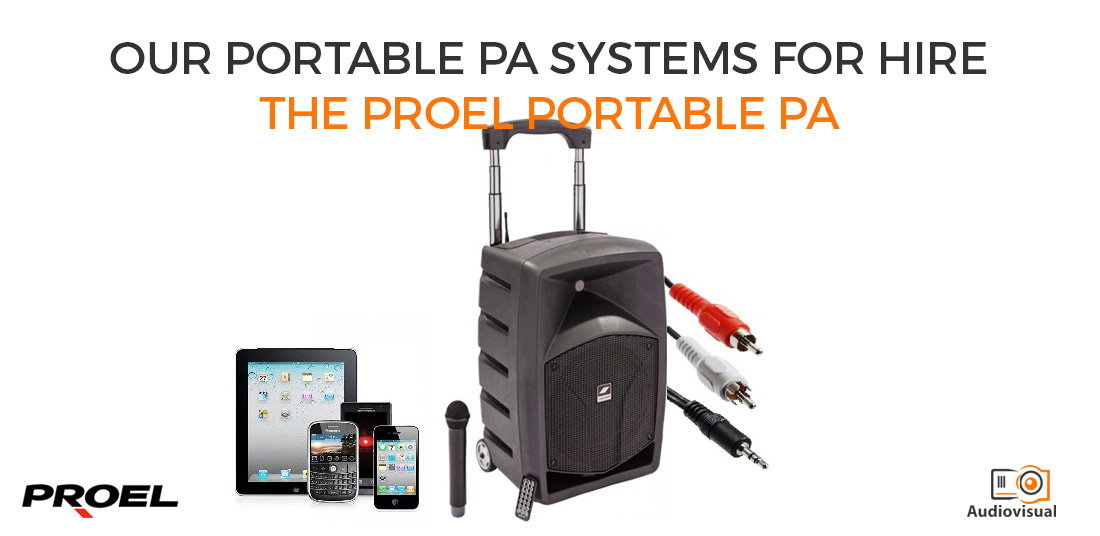 Portable PA Systems for Hire - Proel - Audiovisual Dublin