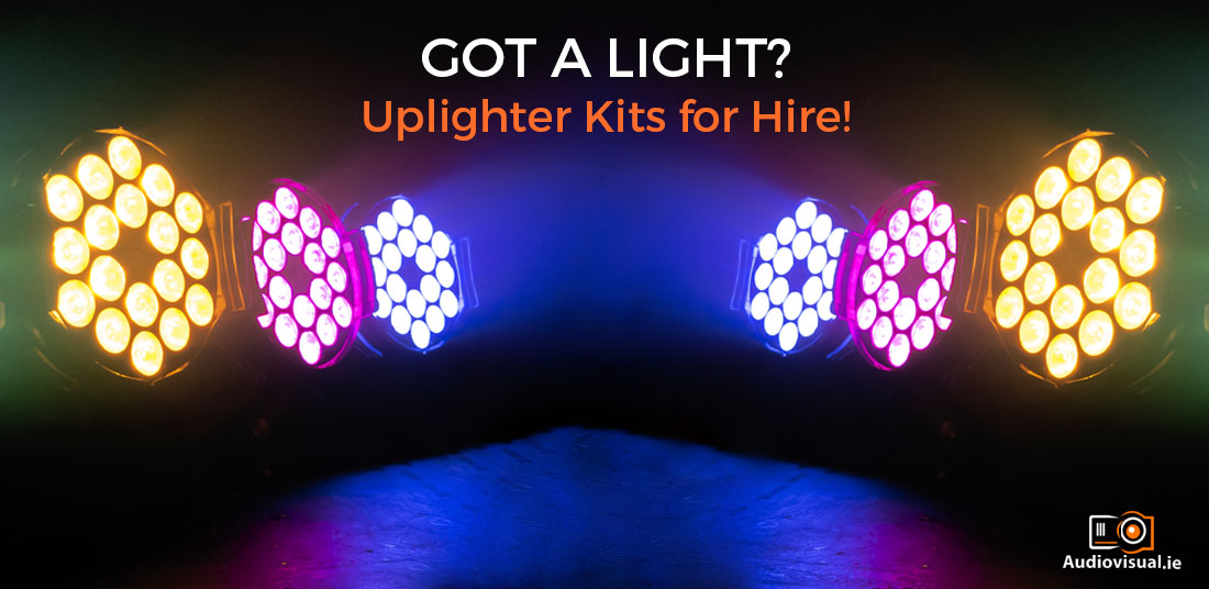 Uplighter Kits for Hire - Audiovisual Rental Ireland