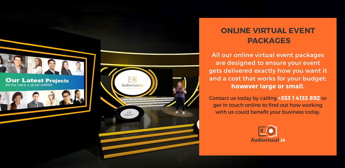 Online Virtual Event Packages - Audiovisual - Ireland