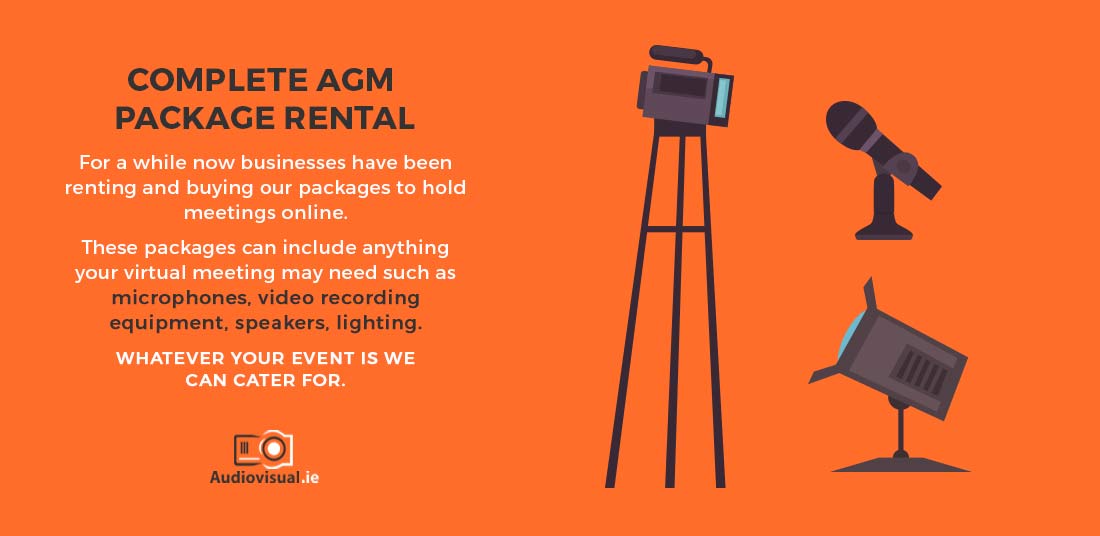 Complete Virtual AGM Package Rental - Audiovisual Ireland Rental