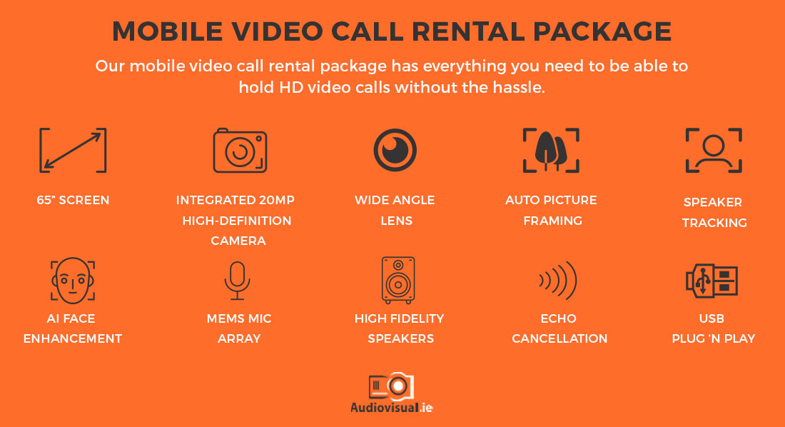 Mobile Video Call Rental Package - Audiovisual Dublin