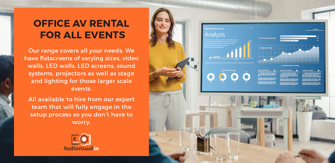 Office AV Rental All Events - LED Screen - LED Wall - Projector - Audiovisual