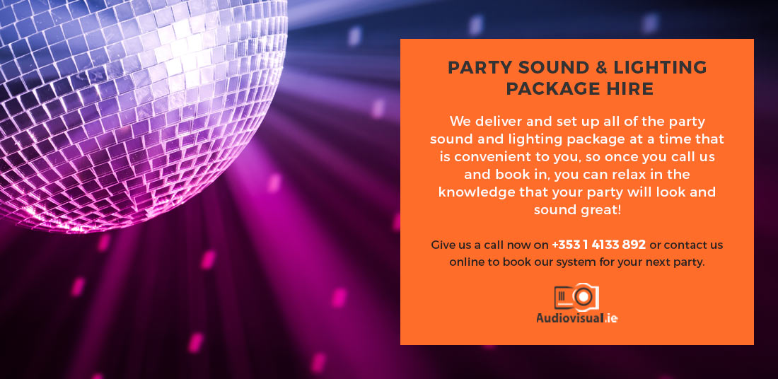 Party Sound Lighting Package Hire - Ireland - Audiovisual