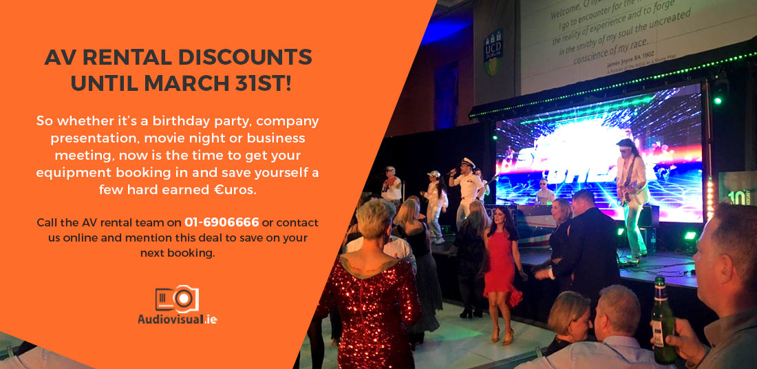 AV Rental Discount Birthday Party - Audiovisual Ireland