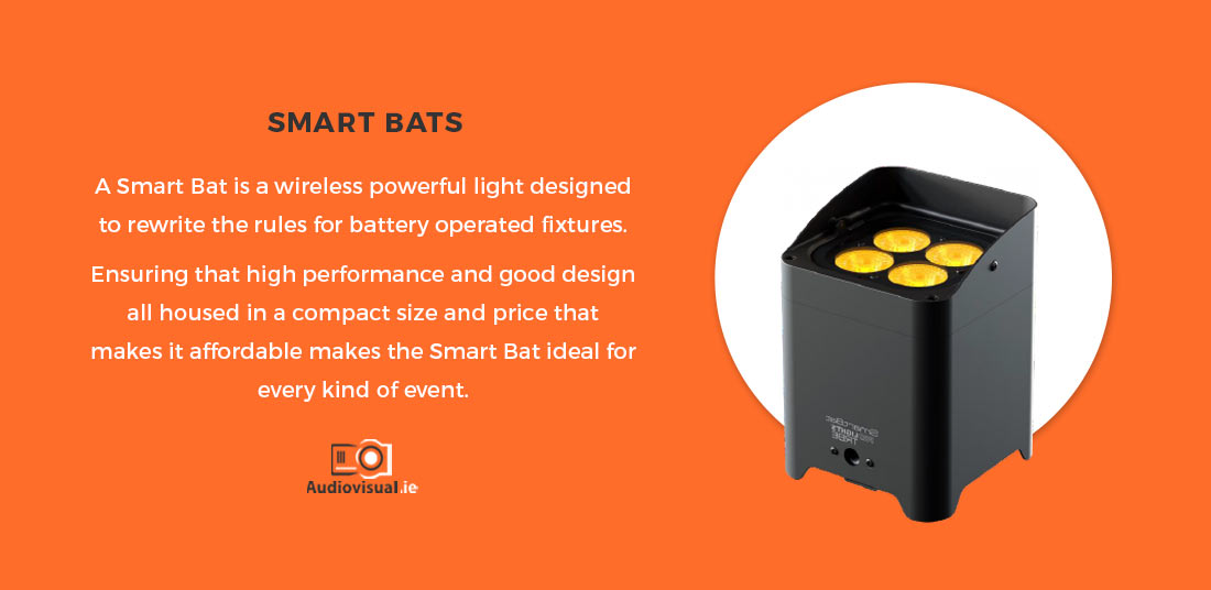 Rental Dublin Lighting Event - Smart Bats - Audiovisual