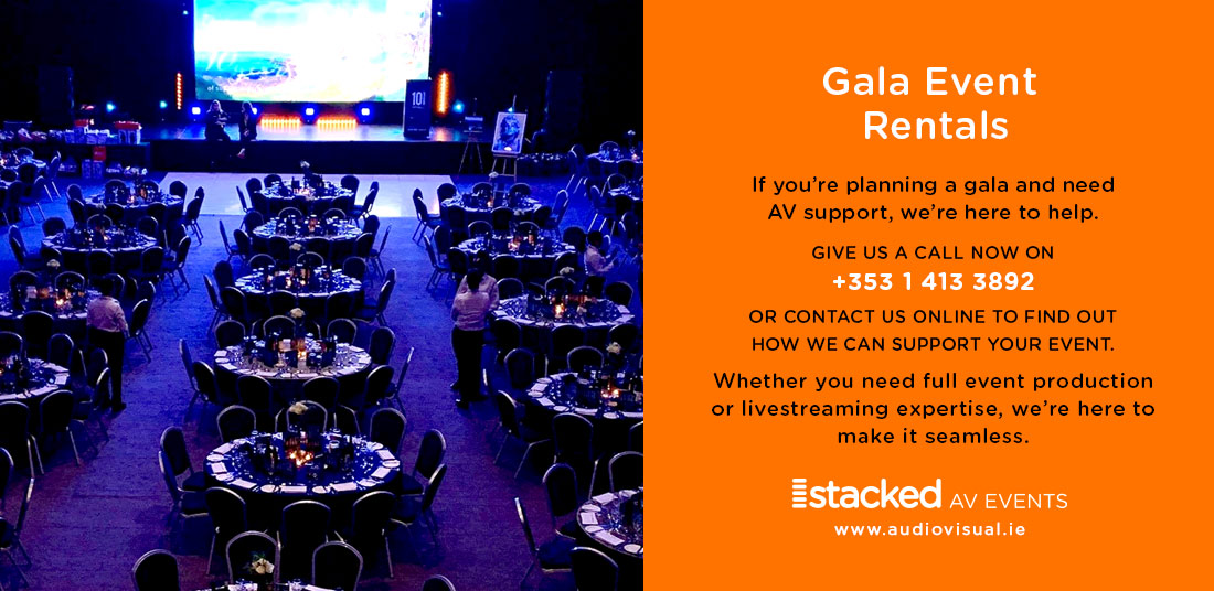 Gala Events Rental Stacked AV Events Ireland