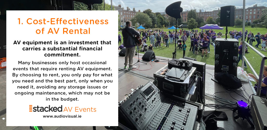 Cost-Effectiveness AV Rental Ireland - StackedAV