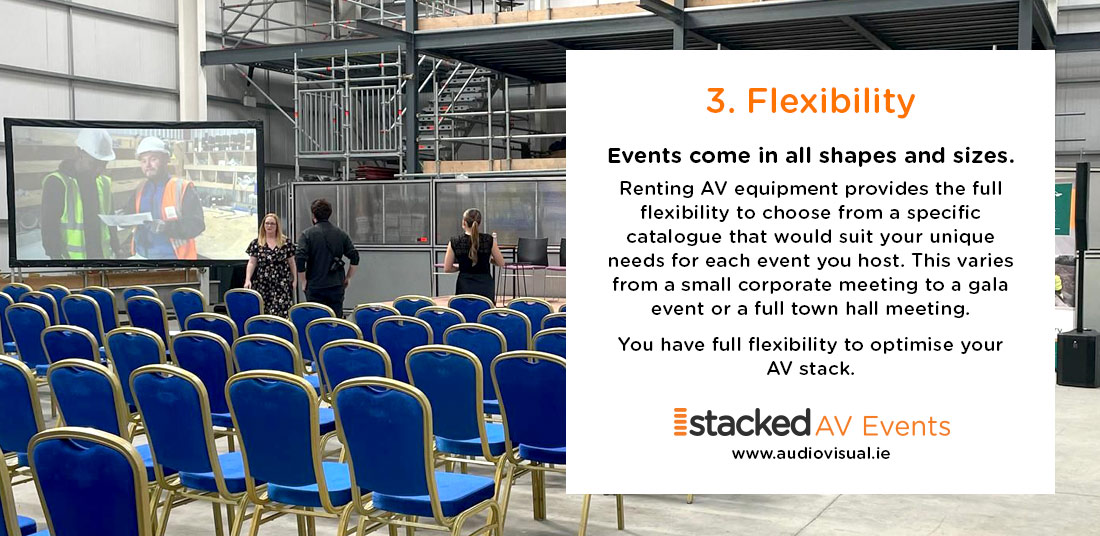 Flexibility AV Equipment Rental Ireland - StackedAV