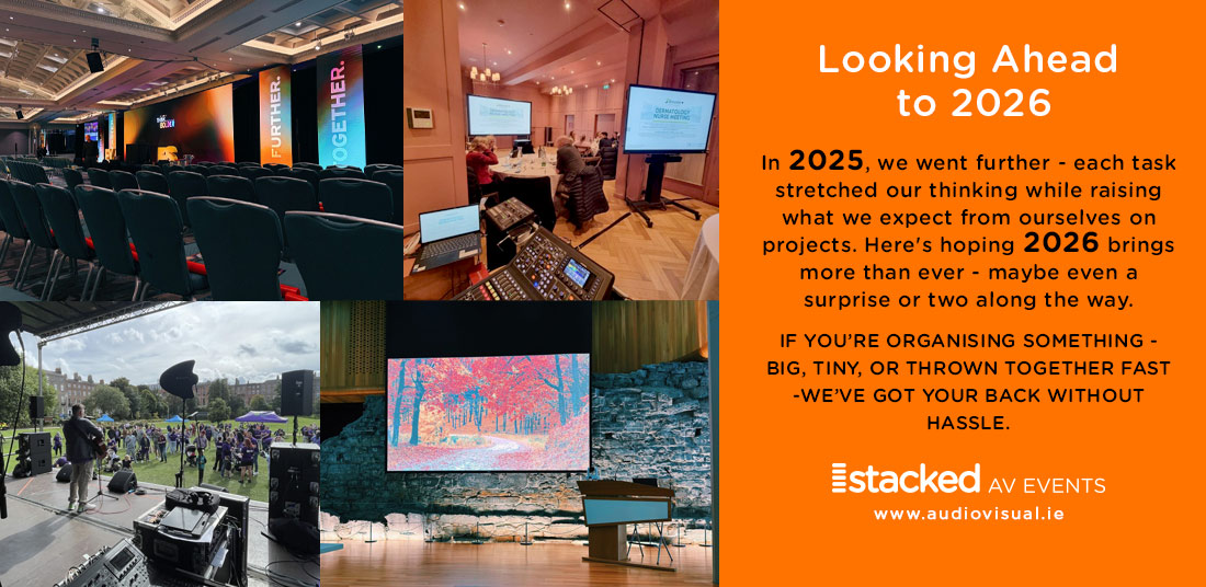 Hire Audivisual Event Dublin 2026 - StackedAV Events