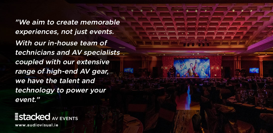 Event AV Rental Awards Ceremony Ireland StackedEvents