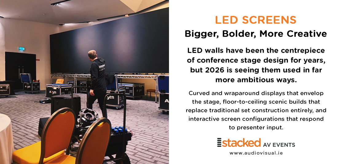 LED Screens Installation Conference Dublin - StackedAV Events