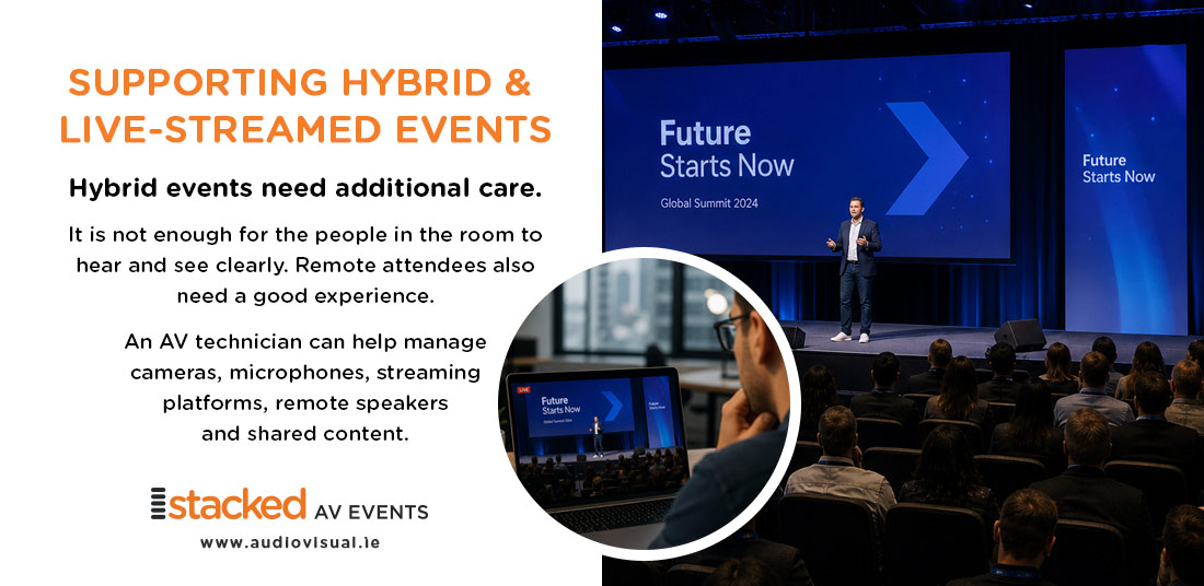 Supporting Hybrid and Live-Streamed Events - StackedAV Events