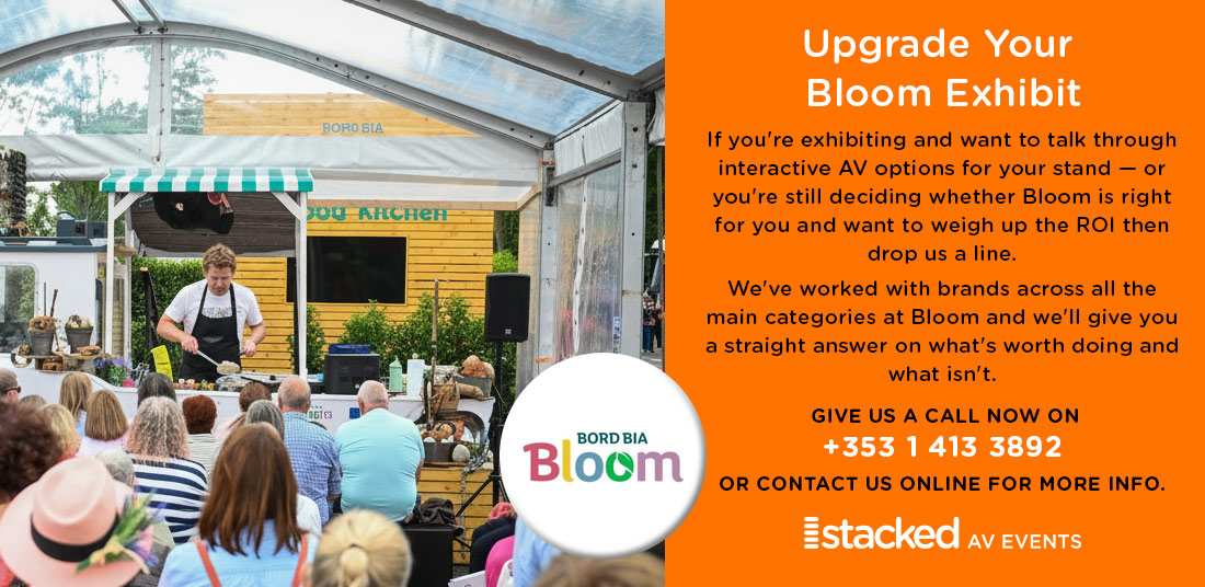 Upgrade Your Bloom Exhibit - Hire Audiovisual Dublin