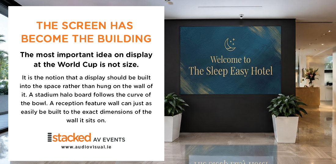 The Screen Has Become the Building - StackedAV Events Ireland