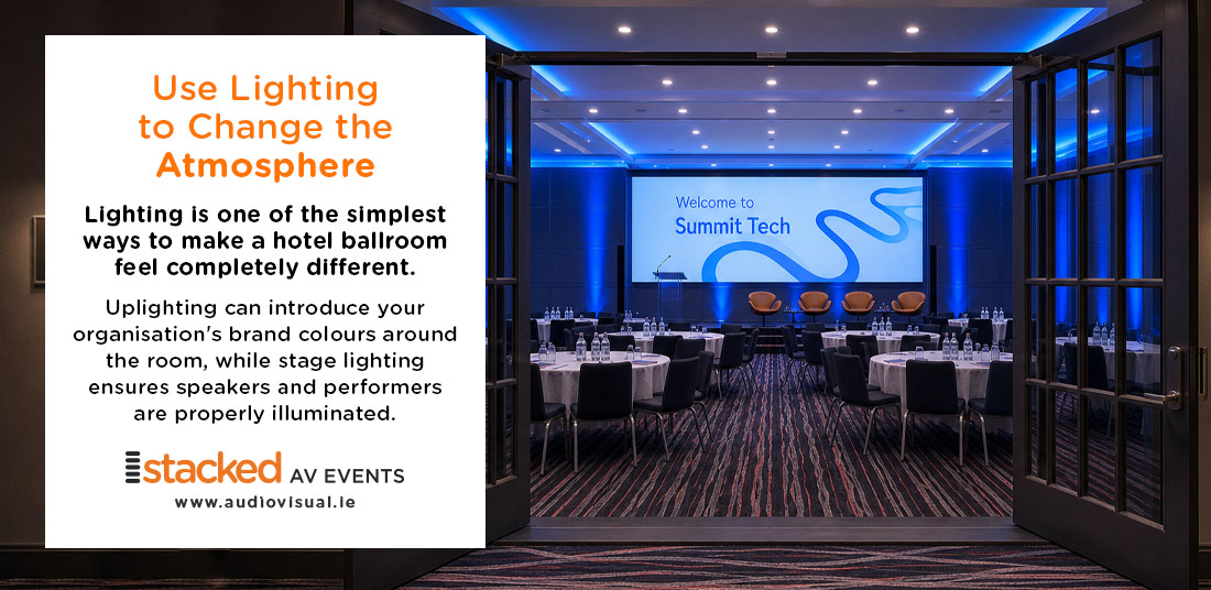 Use Lighting to Change the Atmosphere - StackedAV Events